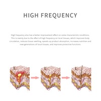 Appareil facial multifonctionnel 4 en 1, traitement anti-rides, acné, yeux, traitement BIO, appareil galvanique haute fréquence