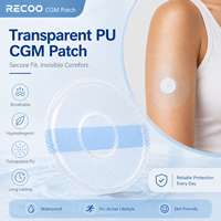 Patch adhésif imperméable en film PU de qualité médicale transparente extra-résistant pour capteur CGM, compatible Libre, Dexcom, Omnipod