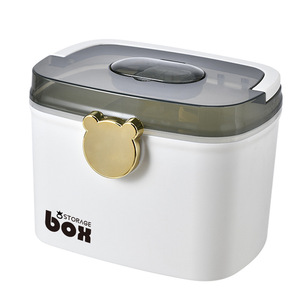 Caja portátil de plástico multifunción para medicina, caja de almacenamiento con mango, organizador de medicina, venta al por mayor - Product Image 3