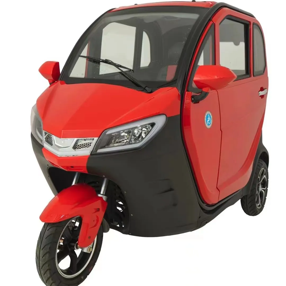 Triciclo de carga de tres ruedas tipo cuerpo cerrado Eec, triciclo para adultos barato a la venta, triciclo de pasajeros tipo gasolina