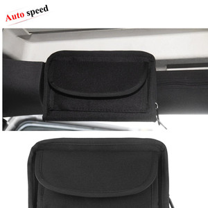 Pochette de rangement pour barre de protection de pare-brise pour Jeep <span class=keywords><strong>Wrangler</strong></span> <span class=keywords><strong>YJ</strong></span> TJ JK JL 1987-2020, accessoires intérieurs - Product Image 2