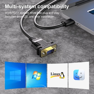 Tốc độ cao FTDI <span class=keywords><strong>USB</strong></span> với chip FT232 để RS232 DB9 Cáp nối tiếp <span class=keywords><strong>adapter</strong></span> cho máy quét và hỗ trợ Windows - Product Image 3