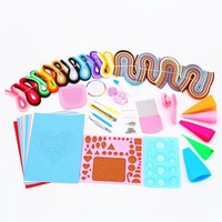 Kit de quilling pour débutants Beckon avec outils essentiels, stylo à fente, aiguille à friser, bandes de papier colorées pour travaux manuels
