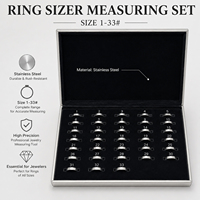 Nouveauté Tasanol TS-DC08A, outil de mesure de taille de bague en acier inoxydable, pour les marchés américain, européen et hongkongais