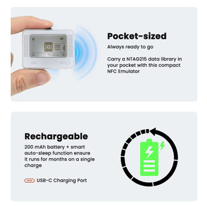 Заряжаемый смарт-симулятор игр с NFC, бесконечное сканирование карт для эмулятора Amiibo, аксессуары для Nintendo <span class=keywords><strong>Switch</strong></span>, 3DS, Wii U - Product Image 6