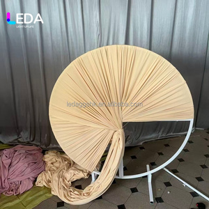 LEDA Simple Classic Wedding Decoration Round Metal Ring for Drapery Wedding Stage Decoration for Events Proposal Engagement - Product Image 2