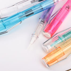 Stylo plume flexible à pointe de pinceau pour écriture, dessin, croquis, scrapbooking, calligraphie et peinture, en plastique transparent de qualité chinoise - Product Image 2