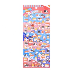 Оптовая продажа, 3D наклейки из ПВХ в виде животных SHANLE, милая панда, пышная наклейка, индивидуальный мультяшный маленький декор, канцелярские принадлежности, Набор наклеек из пены для детей - Product Image 6