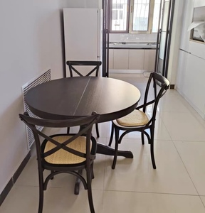 Contemporary Extendable Wood Legs <b>Stackable</b> Seating Home Furniture Wedding <b>Chair</b> Restaurant <b>Chairs</b> Cross X Back <b>Dining</b> - Product Image 4
