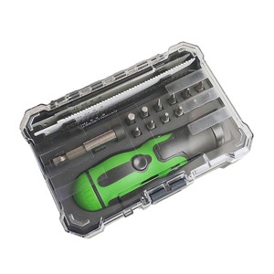 Juego de destornilladores con mango verde, kit de puntas métricas de 17 piezas con cabezal giratorio hexagonal para carpintería en el hogar y reparación de tuberías de plástico - Product Image 3