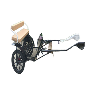 Chariot Sulky en acier avec roues pneumatiques pour l'entraînement équestre et la pratique du marathon - Product Image 3