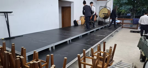 Plateforme de scène carrée en alliage d'aluminium SGAIER TRUSS AS-12, design modulaire pré-assemblé, capacité de charge de 1000 kg, dimensions 1x2 m - Product Image 4