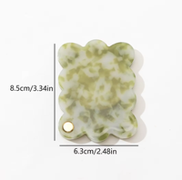 Miroir cosmétique compact portable en forme de nuage en acétate lumineux de qualité supérieure avec logo personnalisé pour femmes