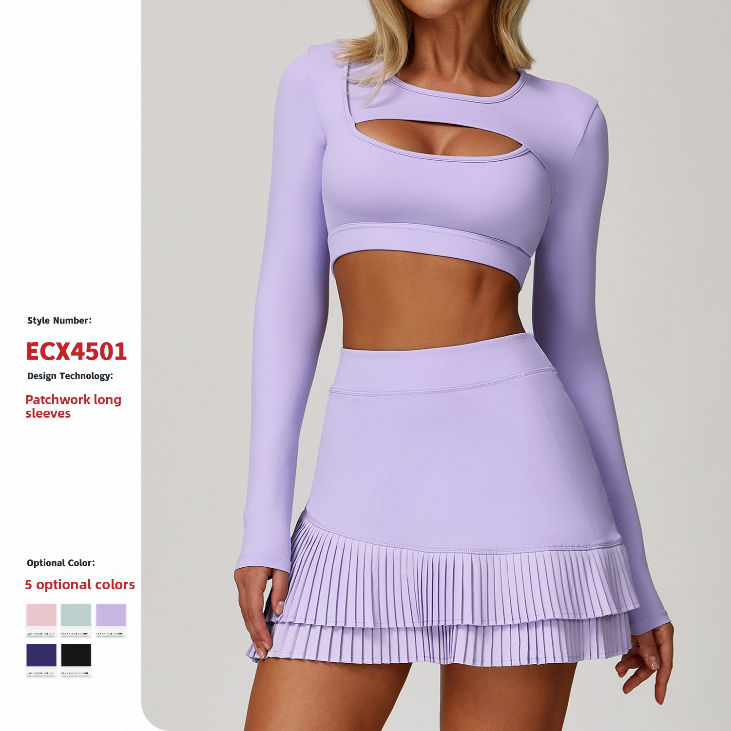 Nude Tight-fitting Breathable Four-Way Stretch Yoga Long-sleeved Shock-absorbing Sports Hollow T-shirt Running Fitness Yoga Top