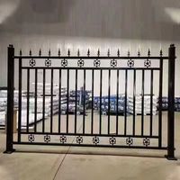 Panneaux de clôture en métal pour jardin, revêtement poudré, vente en gros d'usine, panneaux de clôture en acier tubulaire carré pour extérieur, modèles pour bureaux