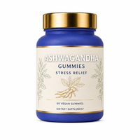 Gummies à l'extrait de racine d'ashwagandha pour le soulagement du stress et le soutien de l'humeur apaisante
