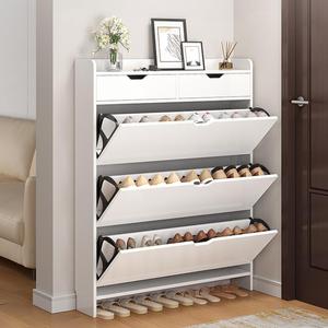 Zapatero Plegable <span class=keywords><strong>de</strong></span> Melamina y Madera, Mueble Moderno para Almacenamiento <span class=keywords><strong>de</strong></span> Zapatos en la <span class=keywords><strong>Entrada</strong></span> del Hogar, Varios Estilos, para Sala <span class=keywords><strong>de</strong></span> Estar - Product Image 1