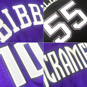 Mejor cosido Retro Sacramento baloncesto Jersey Malla tela estilo antiguo 55 Williams 16 Stojakovic 10 Bibby aceptar tamaño grande personalizado - Product Image 2