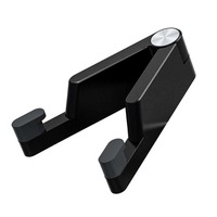 Support de téléphone portable et tablette pliable en aluminium, en forme de V, portable, simple, mini, pour bureau, avec base en silicone antidérapante