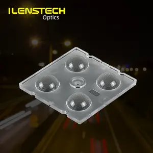 Led lenses 4in1 5050 90degree lens for 3030 3535 5050 leds from Ilenstech