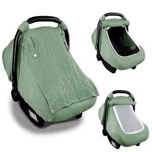 Funda para Asiento de Coche para Bebé con Ventana de Malla Transpirable, Funda Protectora para Asiento de Coche Infantil a Prueba de Viento, Cubierta para Asiento de Coche Anti-Patadas, Cubierta de Lactancia 2 en 1 - Product Image 4