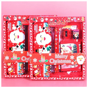 Set de Papelería de Santa Claus, Estuche de 12 Piezas con Sacapuntas y Borrador, Regalo de Navidad para Niños, Jardín de Infancia, Cumpleaños - Product Image 2