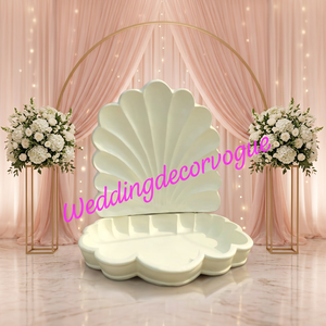 เปลือกหอยสีขาวสำหรับตกแต่งการแสดงบนเวที ของตกแต่งงานแต่งงานแบบเป่าลมที่ไม่เหมือนใคร อุปกรณ์ตกแต่งงานอีเว้นท์และงานปาร์ตี้ - Product Image 4