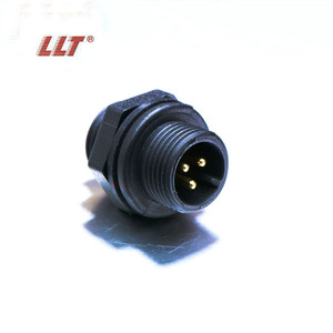 IP67 IP68 3 Pin 4 Pin M12 Bảng Điều Khiển Phía Trước Gắn Thấm Nước Điện Kín Kết Nối - Product Image 2