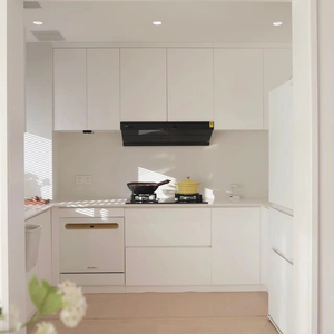 Mobili da <span class=keywords><strong>Cucina</strong></span> Modulari <span class=keywords><strong>Salvaspazio</strong></span> in Acciaio Inossidabile, Design Moderno con Dispensa Integrata per Progetti di Case Piccole e Appartamenti - Product Image 1