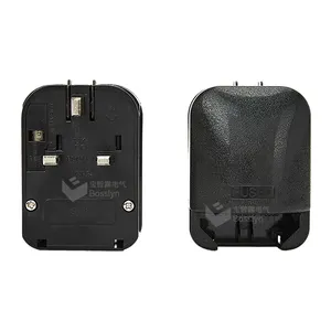 Europa Schuko Alemanha França para o Reino Unido Chipre Malásia 3 Pin Converter Plug com fusível 13A