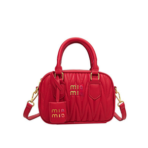 Pleated <b>Bowling</b> Style Women Fashion Crossbody Shoulder Handbag Casual Daily Trend Purse - Product Image 2