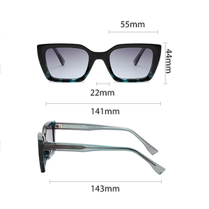 Gafas de Sol de Plástico Reciclado, Diseño Negro para Hombre, Gafas de Sol 2026, Protección UV400, Alta Calidad, Retro, Cuadradas - Product Image 5