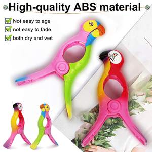 Nova Chegada Boa Venda Produtos Verão Plástico Praia Toalha Clipe Flamingo Animal Toalha De Banho Clipe - Product Image 6