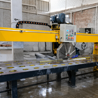 Machine de découpe professionnelle pour dalles de granit et marbre, scie à table pour pierres, idéale pour la fabrication de ponts