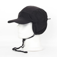 Casquette de baseball unisexe imperméable en nylon avec doublure polaire et cache-oreilles, idéale pour le printemps/été – Vente en gros