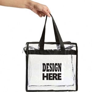 Bolsa de Compras de PVC Transparente Personalizada con Logotipo Impreso, Impermeable, para la Playa - Product Image 2