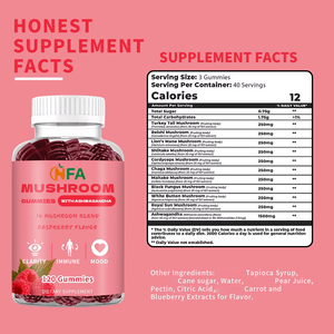 Gomitas de hongos Premium OEM con suplementos de Salud de Ashwagandha que aumentan la elasticidad de la piel y la hidratación - Product Image 6