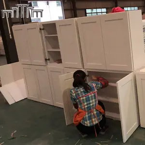 Tayland Burma hindistan Vietnam fabrika hiçbir Anti damping ahşap RTA mutfak dolabı kapı modüler