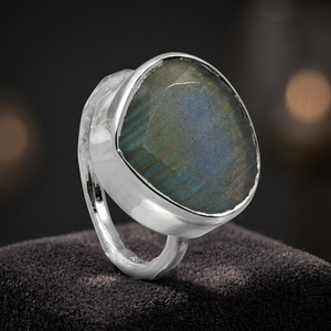 CLASSIC <b>BLACK</b> ZIRCON STAINLESS STEEL 18K GOLD PLATED Round SHAPE <b>RING</b> for CHILDREN - Product Image 3