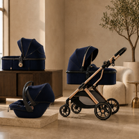 Nouveauté Weilebao, poussette bébé 3 en 1 en alliage d'aluminium, siège auto, landau pliable, poussette légère de voyage pour enfants de 0 à 3 ans