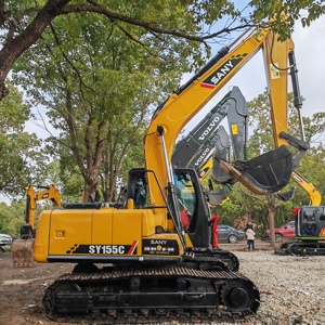 Offre Spéciale : Excavatrice sur chenilles SANY SY155C d'occasion, godet de 0,6 m³, brise-roche en option, très bien entretenue, matériel de terrassement à vendre - Product Image 6