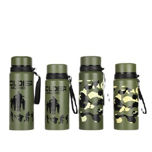 Borge 600ml/800ml thể thao ngoài trời cách nhiệt ấm đun nước bằng thép không gỉ trại du lịch nồi chân không bình & phích - Product Image 5