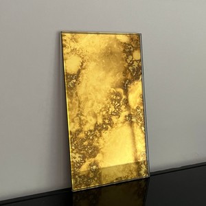 Tùy chỉnh đương đại kính Vuông Tường Gương Cổ vàng khung thân thiện với môi bền kích thước lớn cho nhà hàng lối vào - Product Image 1