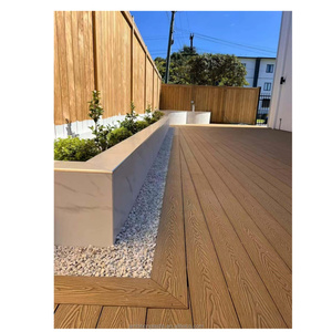 Plancher de terrasse en WPC de conception industrielle moderne <span class=keywords><strong>pour</strong></span> terrasse extérieure jardin paysage extérieur terrasse composite grain de bois bois <span class=keywords><strong>plastique</strong></span> - Product Image 5