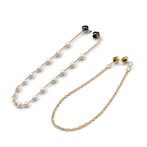 <b>Stud</b> <b>Earrings</b> 316L Stainless Steel PVD Gold Plating Pearl <b>Chain</b> Fashion Jewelry - Product Image 2