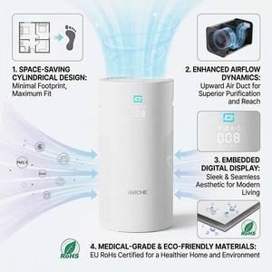AVICHE C5, meilleur purificateur d'air silencieux fabriqué en Chine, pour la maison, avec filtre HEPA 13 <span class=keywords><strong>et</strong></span> lumière UV, idéal pour la chambre de bébé, la maternité <span class=keywords><strong>et</strong></span> les femmes enceintes. - Product Image 4
