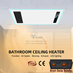 SAA CE certifié cuisine ventilateur d'extraction LED éclairage ventilation plafond réchauffeur d'air salle de bain toilette PTC réchauffeur d'air - Product Image 6