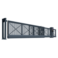 Aluminium Cantilever Gate Privacy Gates Systeem Automatische Elektrische Aluminium Oprit Glijdende Cantilever Poort