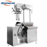 Ligne de production d'émulsifiant homogénéisateur sous vide en acier inoxydable Zhongjie, mélangeur à cisaillement élevé, fabrication de pâtes visqueuses 50-1000L