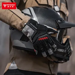 Disponibile in tutte le stagioni touch screen guanti da motocross da motociclista traspiranti in microfibra antiscivolo